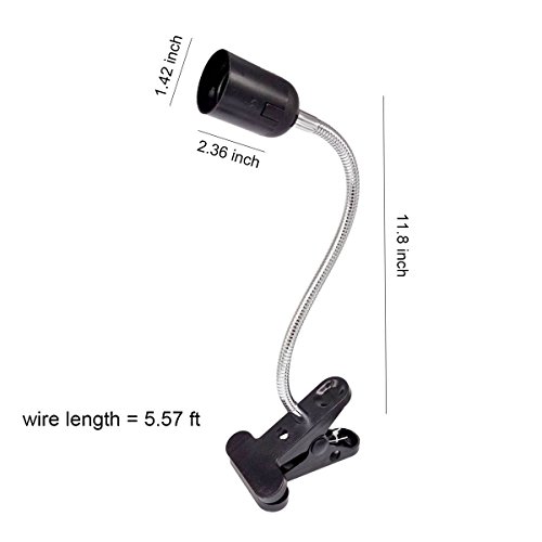 superdream Aquarium Lights Fixtures for Reptiles Amphibians Infrared Heat Emitter Brooder Coop Pet Infrared Lamp Bulb (Black)