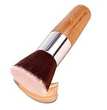 Addfavor Flat Top Foundation Brush Makeup Tools Bamboo Handle Soft Blending Contour Powder Brushes