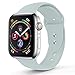 RUOQINI Compatible with Apple Watch Band 40mm,Sport Silicone Soft Replacement Band Compatible for Apple Watch Series 4, S/M Turquoise