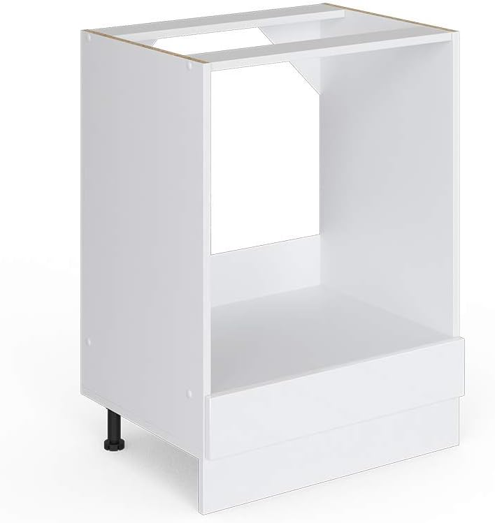 Vicco Küchenschrank Hängeschrank Unterschrank Küchenschränke Küchenunterschrank Arbeitsplatte, Möbel verfügbar in anthrazit und weiß (weiß ohne Arbeitsplatte, Herdumbauschrank 60 cm)