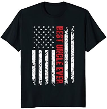 Best Uncle Ever American Flag Tshirt Gift For Uncle