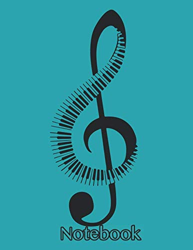 Notebook: Piano keyboard Notebook