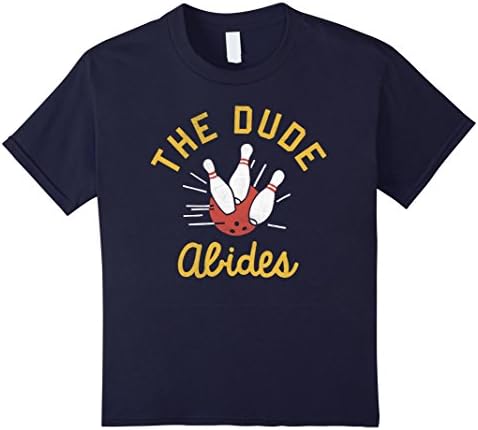 Kids The Dude Abides shirt 6 Navy