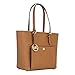 MICHAEL Michael Kors Jet Set Medium Top Zip Snap Pocket Tote (Luggage)