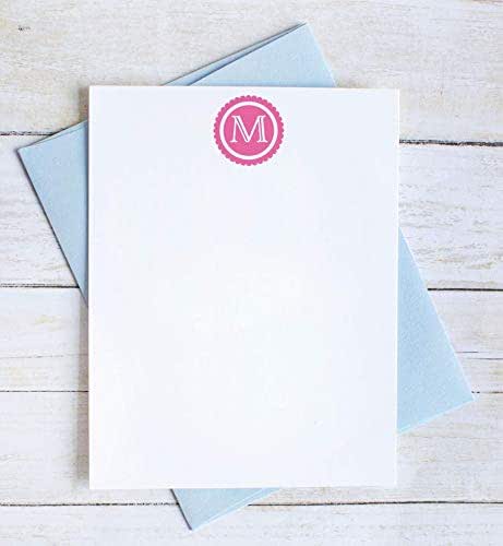 Amazon Personalized Initial Note Cards With Envelopes Single 