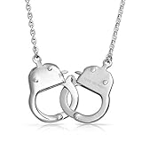 Bling Jewelry Fetish Steel Handcuff Necklace Secret Shades 22in