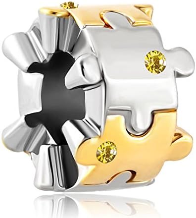DemiJewelry Awareness Puzzle Piece Jigsaw Autism Charms For Charm Bracelets