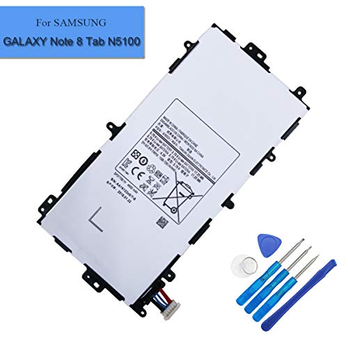NEW SP3770E1H Replacement Battery Compatible with Samsung Galaxy Note 8.0 GT-N5100 GT-N5110 GT-N5120 SGH-I467 with tool