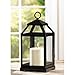 Accent Plus Christmas Decorations Indoor Lantern Decorative Outdoor Christmas Decorations Candle Lantern Candle Holders Christmas Table Decorations Metal Lantern, Black 5.75 X 5.5 X 12 Inches
