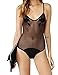 Moxeay® Sexy Black Mesh One Piece Swimsuit Monokini Bikini
