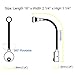 Facon 12Volt LED Flexible Bedside Light RV Boat Reading Lamp Spotlight with On&Off Switch, Interior Light for Automotive RV Trailer Motorhome