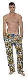 The Simpsons Multi Character Collage Adult Blue Lounge Pants