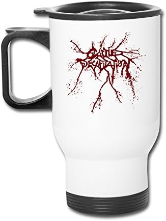 Cups Insulation White Cattle Decapitation American Deathgrind Band Tumblers Travel Mugs Mug Handle