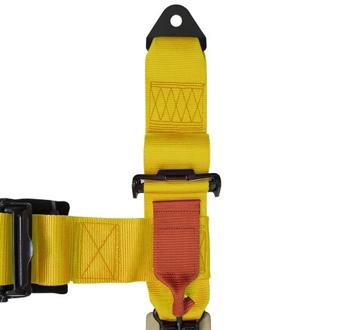 STV Motorsports 5 Point Harness Set - 2" Pads - Universal H-Type - Bolt In - Latch and Link Quick Release - for Off-Road, UTV, Trucks, Side by Side (SINGLE) (Yellow)