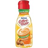 Nestle COFFEE-MATE Hazelnut Sugar Free Liquid Coffee Creamer 32oz (Pack of 2)