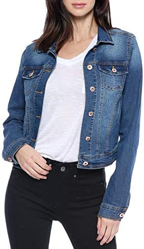 Women's Casual Stretch Denim Jean Jacket