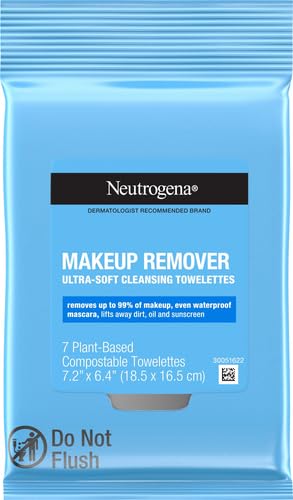 NEUTROGENA MAKE-UP REMOVER CLEANSING TOWELETTES, 7 COUNT, PACKAGING MAY VARY
