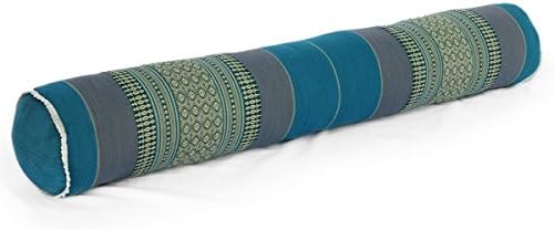 Thai Bolster Pillow, Aqua