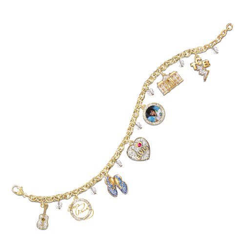 Buy Collectible Elvis Presley Showstopper Charm Bracelet by The Bradford Exchange Online at