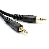 Kenable 3.5mm Male Audio Jack Plug to Plug Stereo Mini AUX Cable 0.15m (~6 inch) GOLD