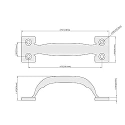 HOME MASTER HARDWARE 2 Pack 5-3/4 inch Pulls Gate