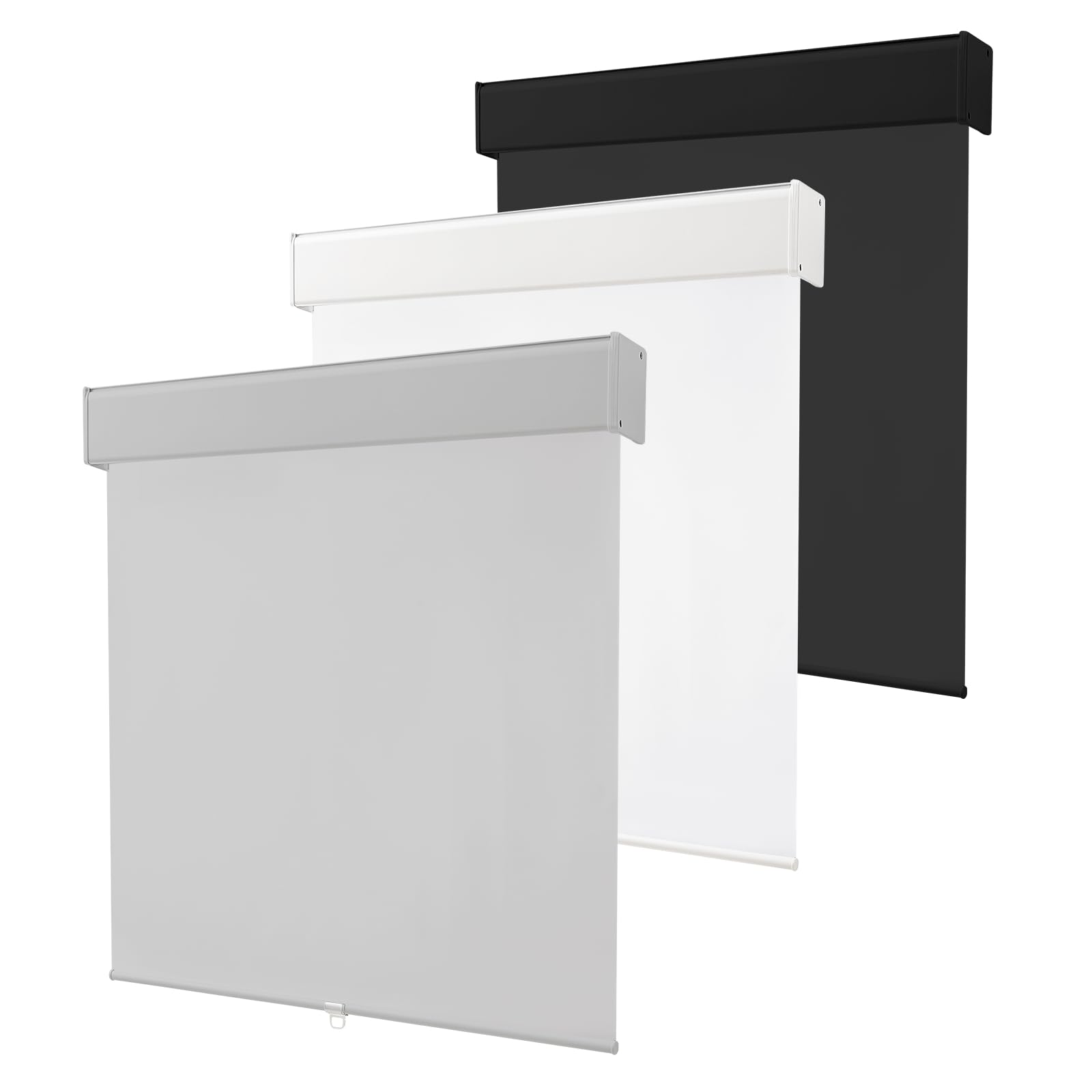 melodieux 100% blackout cordless free-stop roller shade, window blind with thermal insulated, uv pro
