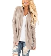 Bdcoco Women's Soft Knit Sweater Outwear Open Front Kimono Cardigans