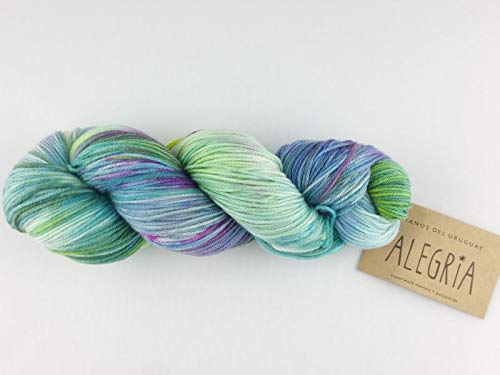 Manos Del Uruguay Alegria A9008 Orquidea, 100g, Hand Dyed Sock Yarn