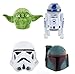 Disney Parks Star Wars Car Antenna Topper Top Set of 4 R2D2 Boba Fett Yoda Storm Trooper R2 D2