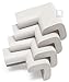 Roving Cove HeftyFit Corner Protector for Baby (16 Large Corners), Heavy-Duty Soft Rubber Foam Furniture Corner Bumper Guards, 3M Adhesive Pre-Taped, Oyster White (Off White)