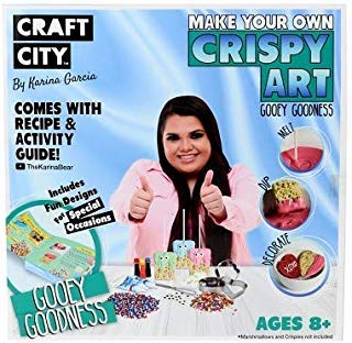 Craft City Karina Garcia Make Your Own Crispy Art DIY Kit | Baking Decorations, Recipe Book Included