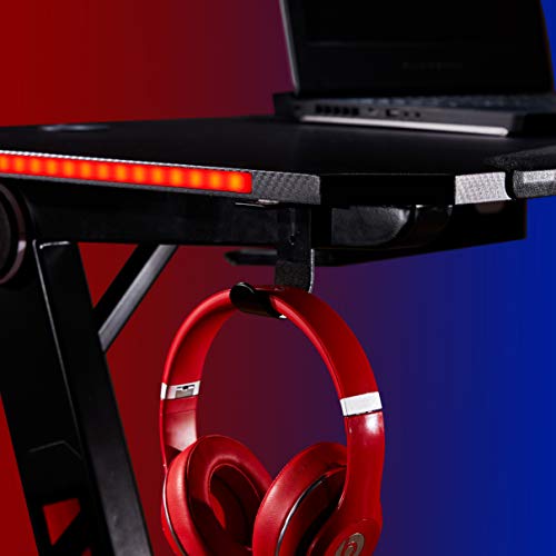 Merax Gaming Computer LED Lights Z Shaped Ergonomic, 47.2 in x 23.6 in