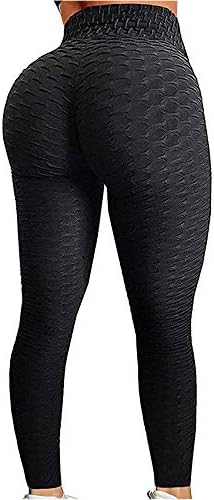 JBENG Women's High Waist Yoga Pants Tummy Control Booty Stretchy Leggings Workout Squat Proof Butt Lift Tights
