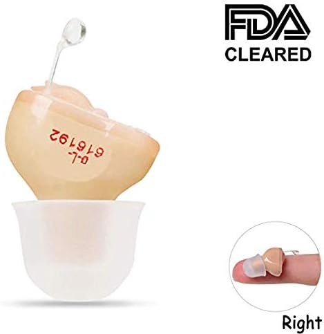 Cornelia Hearing Amplifier Invisible Mini CIC Sound Voice Amplifier with Volume Adjustment & Feedback Cancelling, in The Ear Hearing Assistance for Elder and Adult