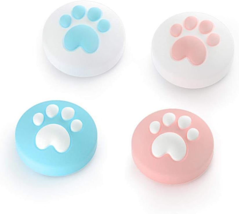 Cat Claw Design Thumb Grip Caps, 4Pcs Joystick Cap for Nintendo Switch & Lite