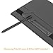Fintie Samsung Tab S3 S Pen Case Holder - Premium Vegan Leather Cover Sleeve Pouch Compatible with Samsung Galaxy Tab S3 9.7-Inch (SM-T820 / T825) 2017 Tablet Cases, Space Gray