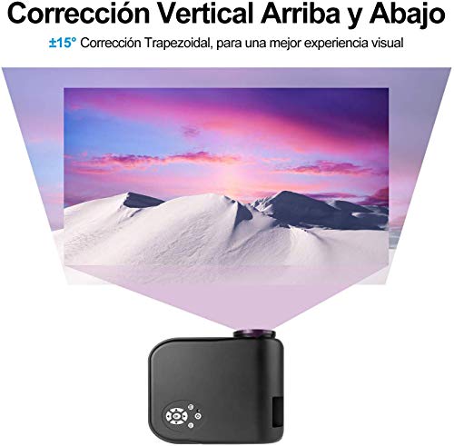 ODLICNO-Mini-Proyector-Porttil-Multimedia-Proyector-de-Cine-en-casa-proyector-Compatible-con-Full-HD-1080P-HDMI-VGA-Dual-USB-AV-TF-Computadora-Porttil-Telfono-Inteligente-Negro