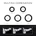 Male Penis Ring Set of 5, Adorime Stretchy Soft Silicone Cock Rings Set for Men to Enhance Erection Prolong Sex Time, Cockring for Sex