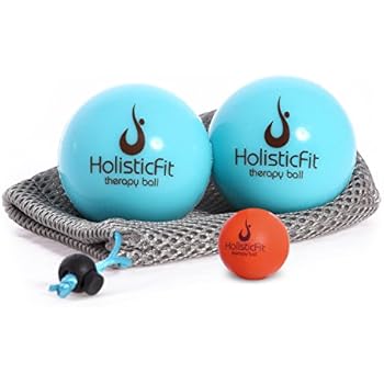 Holisticfit Therapy Massage Ball With Myofascial Release Tools With Free Hands And Feet Mini Ball Yoga Therapy Ball Rubber Balls For Instant Muscle