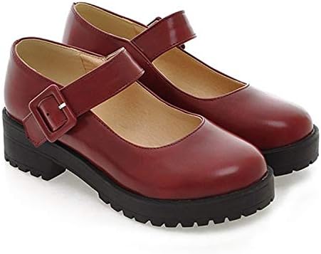 Women's Buckle Wedge Mary Jane Nursing Walking Shoes