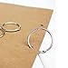 Uxcell Metal Loose Leaf Binder Locking Rings Keyring 3.5-inch Inner Diameter, 10 Pieces (a16031400ux2055)
