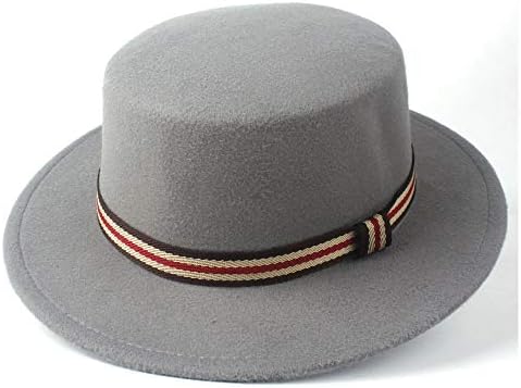 flat top hat wide brim mens