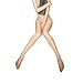 Women Sheer Crotchless Pantyhose Ultra Shiny High Waist Open Crotch Tights Silky Stockings 1pcs Nude