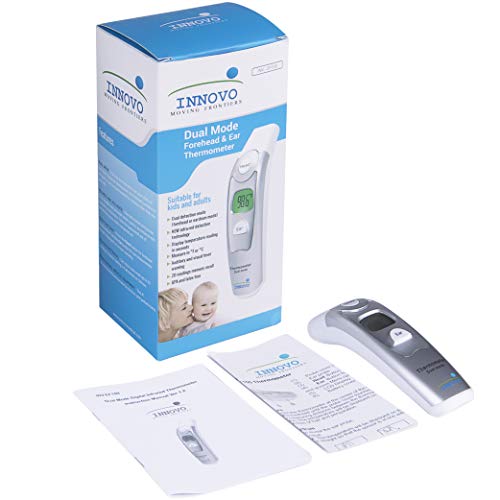 Innovo Medical Digital Forehead and Ear Thermometer 2017 Model - Temperature and Fever Health Alert Clinical Monitoring System for Children and Adults - CE and FDA Cleared - Thumbnail 6