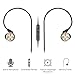 SENZER SE610 Bass In-ear Headphones Earbuds with Mic & Volume Control for iPhone Smartphones (Black)