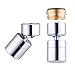 Waternymph 1.8GPM Kitchen Sink Aerator Solid Brass - Big Angle Swivel Faucet Aerator Dual-function 2 Sprayer - Swivel - Polished Chrome primary