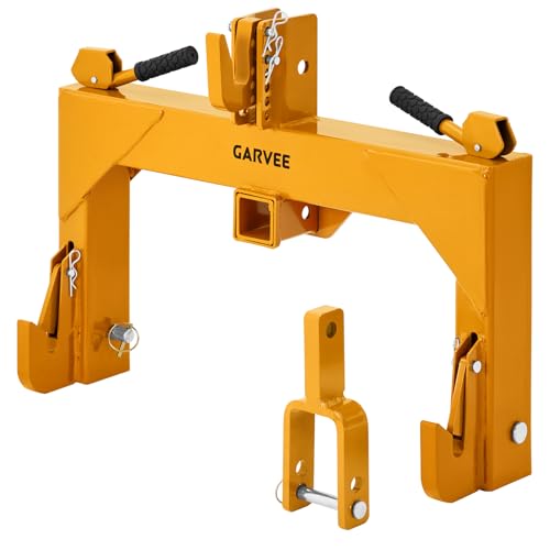 Garvee 3-Point Quick Hitch with 2" Receiver & Versatile Top Adapter – Category…