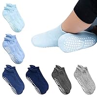 GOBEST 97% Cotton Anti Slip Baby Socks with Grips Non slip Socks for Baby,Boy,Girl,Toddlers