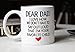 MAUAG Funny Coffee Mug for Dad, Dear Dad, I'm Your Favorite Child Coffee Mug, Best Birthday Gift Cup from Daughter or Son, White 11 Oz