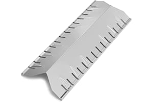 YIHAM Grill Heat Shield Replacement Parts for Huntington 6301-24, 6300-14, 6301-14, 30040HNT, 24025HNT, Master Forge 30030MSF Broil-Mate Fiesta, Stainless Steel BBQ Heat Plate Tent 19 9/16 inch KS767